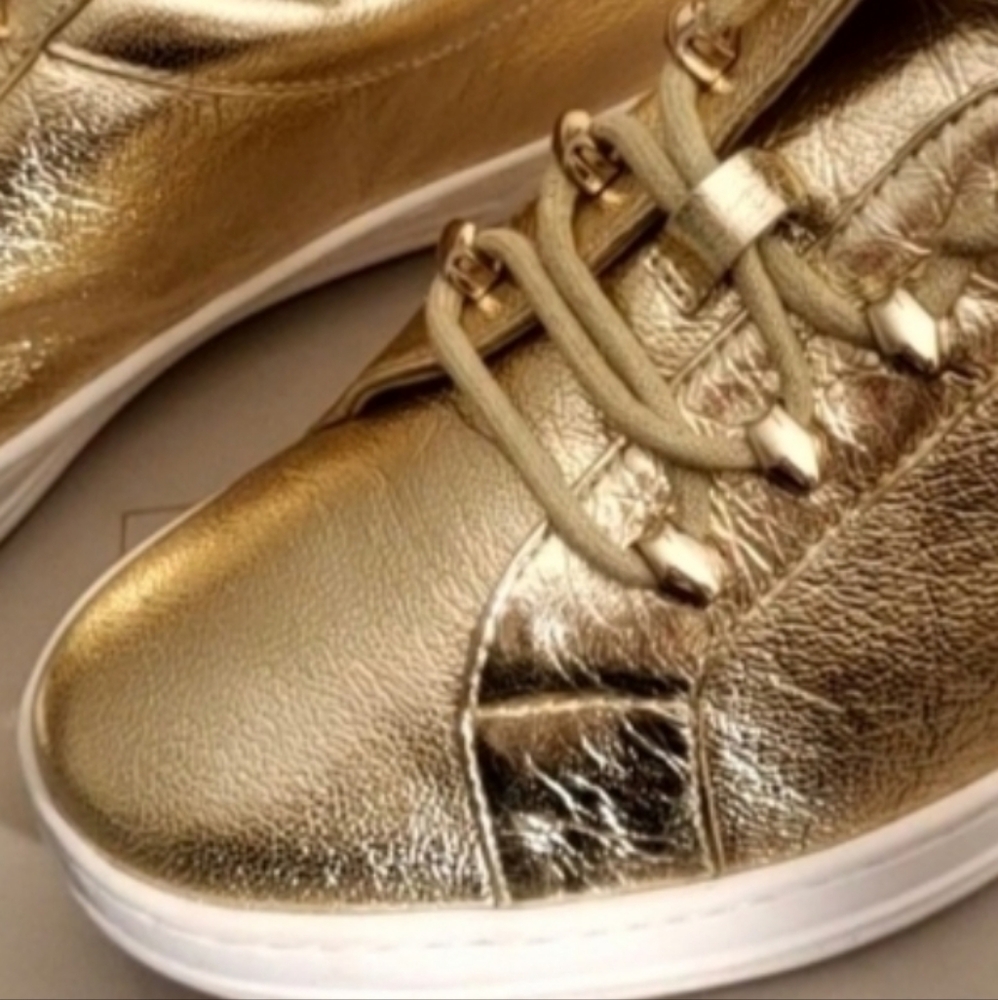 Ann klein Gold Flex Leather sneakers